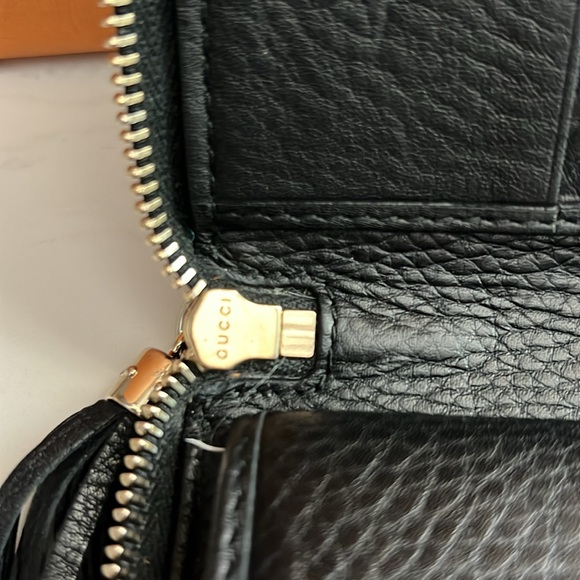 EUC Black Gucci Soho Interlocking GG XL Zip Around Continental Wallet Organizer - Picture 13 of 15